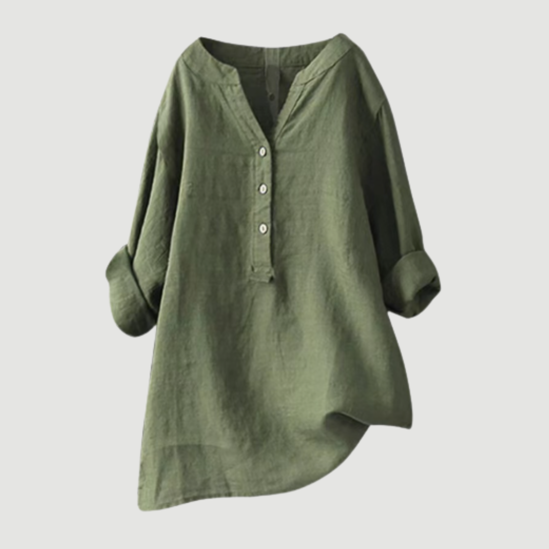 Claire | Relaxed Linen Button Tunic