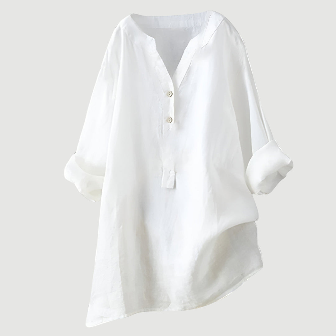 Claire | Relaxed Linen Button Tunic
