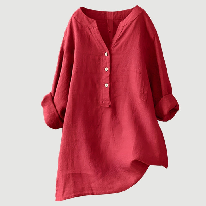 Claire | Relaxed Linen Button Tunic