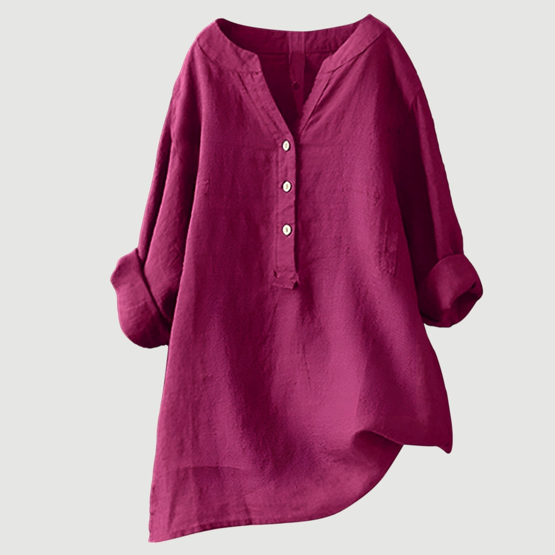 Claire | Relaxed Linen Button Tunic