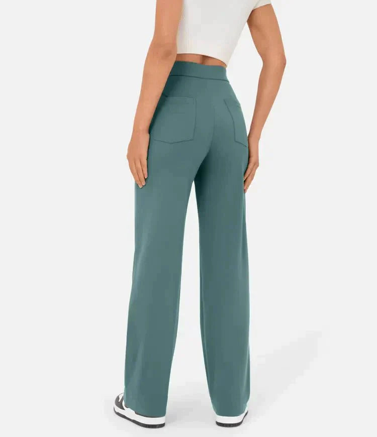 VALENTINA - HIGH-WAISTED ELASTIC CASUAL PANTS