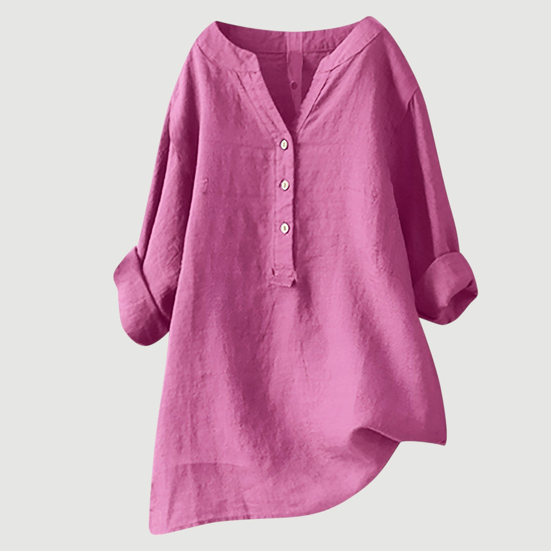 Claire | Relaxed Linen Button Tunic